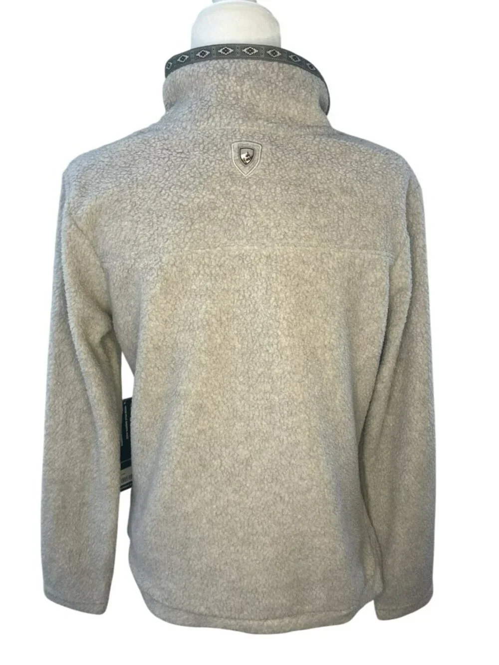 Kuhl Hygge Snap Pullover Women’s Natural Sherpa Jacket Kozy Komfort Small NWT - Picture 4 of 8